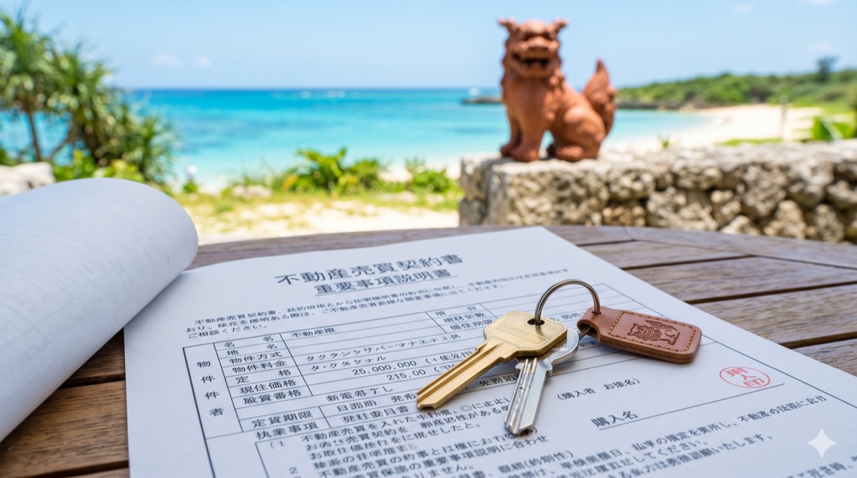 Okinawa property contract and keys