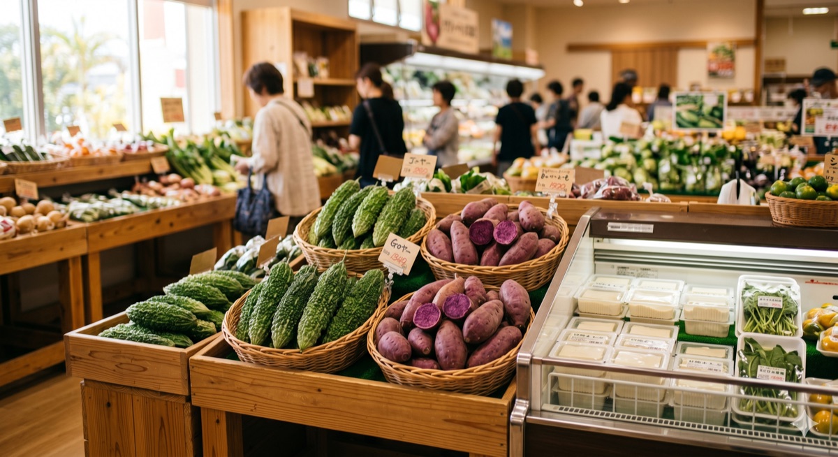 Okinawa supermarket produce